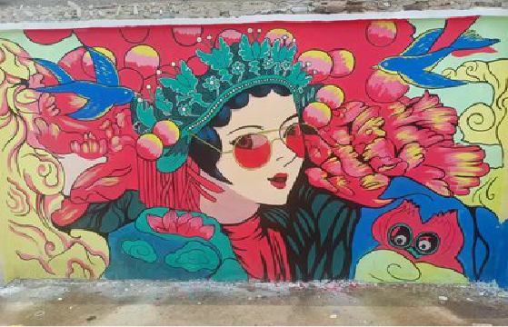 凤山墙体彩绘-网红墙