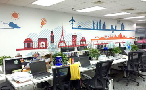 凤山教你设计办公室墙绘的方法。