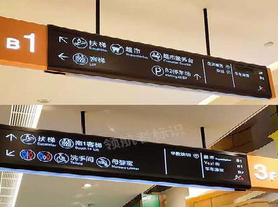 凤山如何通过商场标识牌引导客流分布？